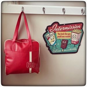 “Dunlop style” Mod/ Retro Vintage flight bag/purse